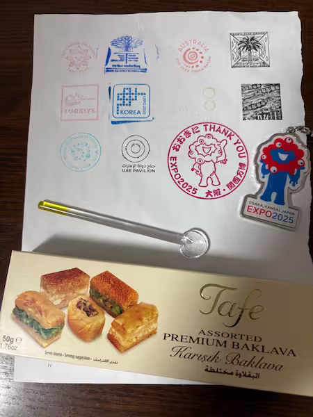 スタンプと買い物