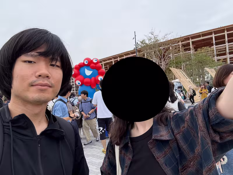 ミャクミャクと写真
