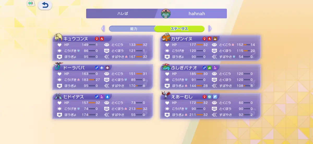 パーティ情報1