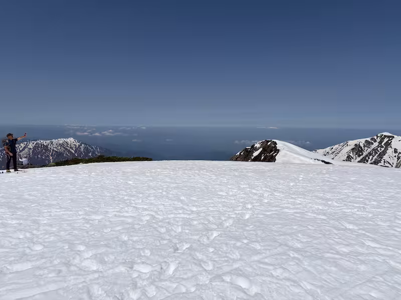 東の山の頂上からの景色