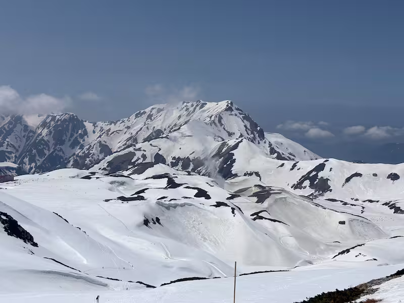 北の山の頂上からの景色